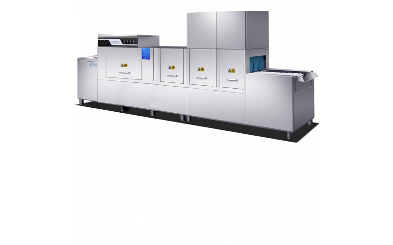 全自動(dòng)大型商用洗碗機(jī)長龍式廚房設(shè)備帶消毒酒店學(xué)校食堂工廠